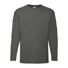 Fruit of the Loom F07 hosszú ujjú póló, VALUEWEIGHT LONG SLEEVE T, Light Graphite - 2XL