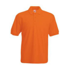 Fruit of the Loom F22 galléros piké póló 65/35, Orange - 2XL férfi póló