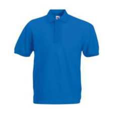 Fruit of the Loom F22 galléros piké póló 65/35, Royal Blue - L férfi póló
