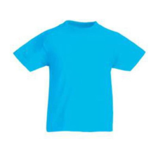 Fruit of the Loom F37 környakas gyerek póló, Kids Valueweight T, Azure gyerek póló
