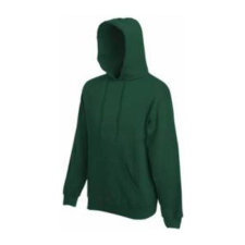Fruit of the Loom F44 kapucnis pulóver, HOODED SWEAT, Bottle Green - L férfi pulóver, kardigán