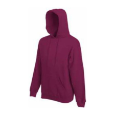 Fruit of the Loom F44 kapucnis pulóver, HOODED SWEAT, Burgundy - XL férfi pulóver, kardigán