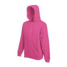 Fruit of the Loom F44 kapucnis pulóver, HOODED SWEAT, Fuchsia - M férfi pulóver, kardigán