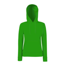 Fruit of the Loom F81 kapucnis Női pulóver, LADY-FIT HOODED SWEAT, Kelly Green - XS