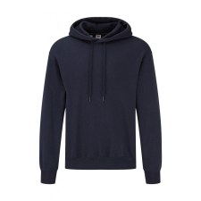 Fruit of the Loom Férfi kapucnis hosszú ujjú pulóver Fruit of the Loom Classic Hooded Basic Sweat XS, Mély sötétkék (navy) férfi pulóver, kardigán