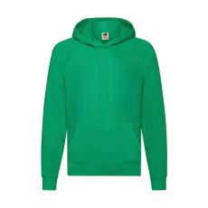 Fruit of the Loom Férfi Pulóver Kapucnis Hosszú ujjú Fruit of the Loom Lightweight Hooded Sweat - M, Kelly zöld