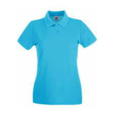 Fruit of the Loom FN01 Női galléros póló, LADY FIT PREMIUM POLO, Azure női póló