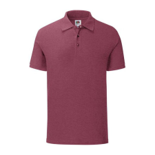 Fruit of the Loom FN66 galléros póló, ICONIC POLO, Heather Burgundy - L férfi póló