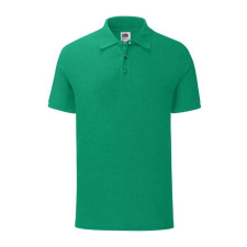 Fruit of the Loom FN66 galléros póló, ICONIC POLO, Heather Green férfi póló