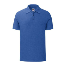 Fruit of the Loom FN66 galléros póló, ICONIC POLO, Heather Royal - XL férfi póló