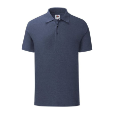 Fruit of the Loom FN66 galléros póló, ICONIC POLO, Kék - 2XL férfi póló