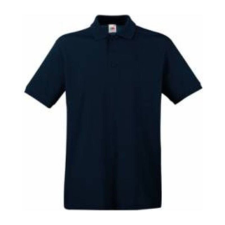 Fruit of the Loom FU21 galléros piké póló, PREMIUM POLO, Deep Navy férfi póló