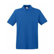 Fruit of the Loom FU21 galléros piké póló, PREMIUM POLO, Royal Blue - XL férfi póló