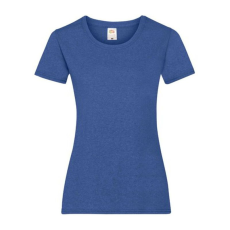 Fruit of the Loom FU78 Női környakas póló, LADY-FIT VALUEWEIGHT T, Retro Heather Royal - 2XL