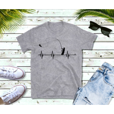 Fruit of the Loom Horgász EKG férfi póló férfi póló