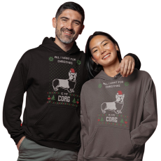 Fruit of the Loom, Kariban All I want for christmas is – Unisex Kapucnis Pulóverek (Több mintával)