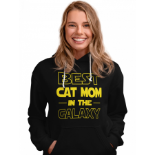 Fruit of the Loom, Kariban Best cat mom in the galaxy - Unisex Pulóver női pulóver, kardigán