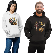 Fruit of the Loom, Kariban Boszi Cica - Unisex Kapucnis Pulóver női pulóver, kardigán
