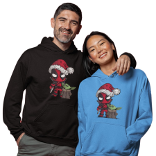 Fruit of the Loom, Kariban Deadpool és Baby Yoda - Unixes Kapucnis Pulóver férfi pulóver, kardigán