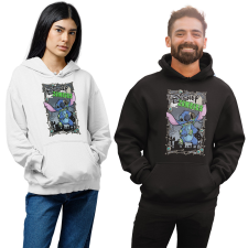 Fruit of the Loom, Kariban Disney Zombie Stitch - Unisex Kapucnis Pulóver női pulóver, kardigán