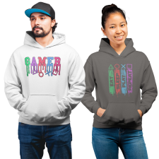 Fruit of the Loom, Kariban Eat Sleep Play Repeat - Unisex Pulóver női pulóver, kardigán
