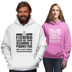 Fruit of the Loom, Kariban Fishing saved me - Unisex Pulóver