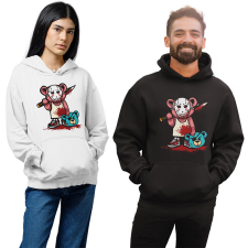 Fruit of the Loom, Kariban Jason álarcos maci - Unisex Kapucnis Pulóver női pulóver, kardigán