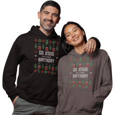 Fruit of the Loom, Kariban Jézus szülinapja - Unisex Kapucnis Pulóver