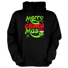 Fruit of the Loom, Kariban Merry Grinch Xmas - Unisex Kapucnis Pulóver