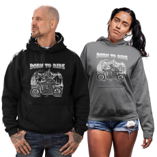 Fruit of the Loom, Kariban Motorozásra született - Unisex Pulóver