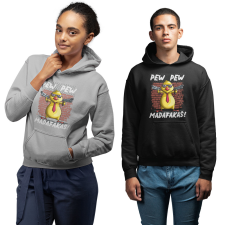 Fruit of the Loom, Kariban Pew-Pew Madafakas - Unisex Pulóver női pulóver, kardigán