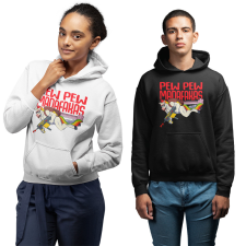 Fruit of the Loom, Kariban Pew-Pew Madafakas - Unisex Pulóver női pulóver, kardigán