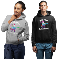 Fruit of the Loom, Kariban Pew-Pew Madafakas - Unisex Pulóver női pulóver, kardigán