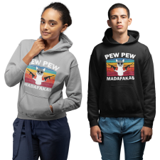 Fruit of the Loom, Kariban Pew-Pew Madafakas - Unisex Pulóver női pulóver, kardigán