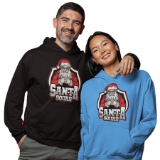 Fruit of the Loom, Kariban Santa Squad - Unixes Kapucnis Pulóver férfi pulóver, kardigán