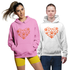 Fruit of the Loom, Kariban Tappancs szív - Unisex Pulóver női pulóver, kardigán