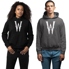 Fruit of the Loom, Kariban Wednesday Addams - Unisex Kapucnis Pulóver női pulóver, kardigán