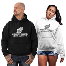 Fruit of the Loom, Kariban When life throws you a curve lean into it - Unisex Pulóver