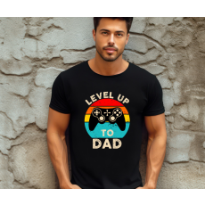 Fruit of the Loom Level up to Dad férfi póló