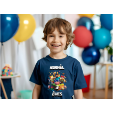 Fruit of the Loom Minecraft szülinapi gyerek póló (2.változat)