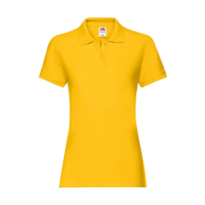 Fruit of the Loom Női Galléros póló Rövid ujjú Fruit of the Loom Premium Polo Lady-Fit - XL (16), Napraforgó sárga