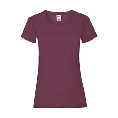Fruit of the Loom Női póló Csapott ujjú Fruit of the Loom Valueweight T Lady-Fit - M (12), Burgundi vörös