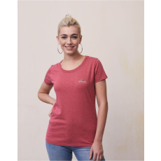 Fruit of the Loom Női rövid ujjú póló Fruit of the Loom Ladies Vintage T Small Logo Print XS, Fekete