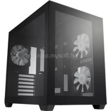 FSP CMT380B fekete (táp nélküli) ablakos ATX ház (FSP_CMT380B) számítógép ház