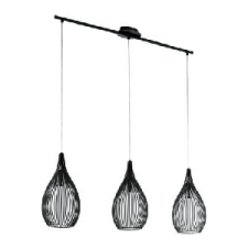 Függeszték E27 3x60W fekete Razoni világítás