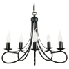 Függesztett lámpa, csillár, gyertyatartó, fekete, MAGMA 13-930