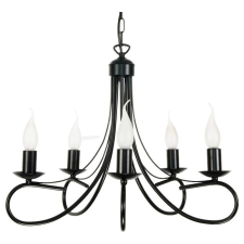  Függesztett lámpa, csillár, gyertyatartó, fekete, MAGMA 13-930 világítás