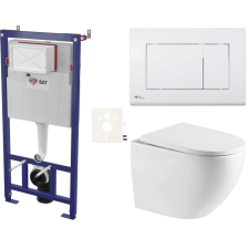  Függesztett wc készlet világos falakhoz / fal előtti SAT SIKOSSREX6720K építőanyag