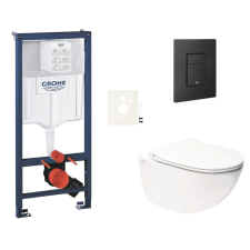 Függesztett WC szett világos falakhoz / falra szerelhető Swiss Aqua Technologies Infinitio SIKOGRSIN11EKF0 szaniter