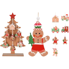  Függő dekor mézeskalá cs figurás karácsonyi dekoráció